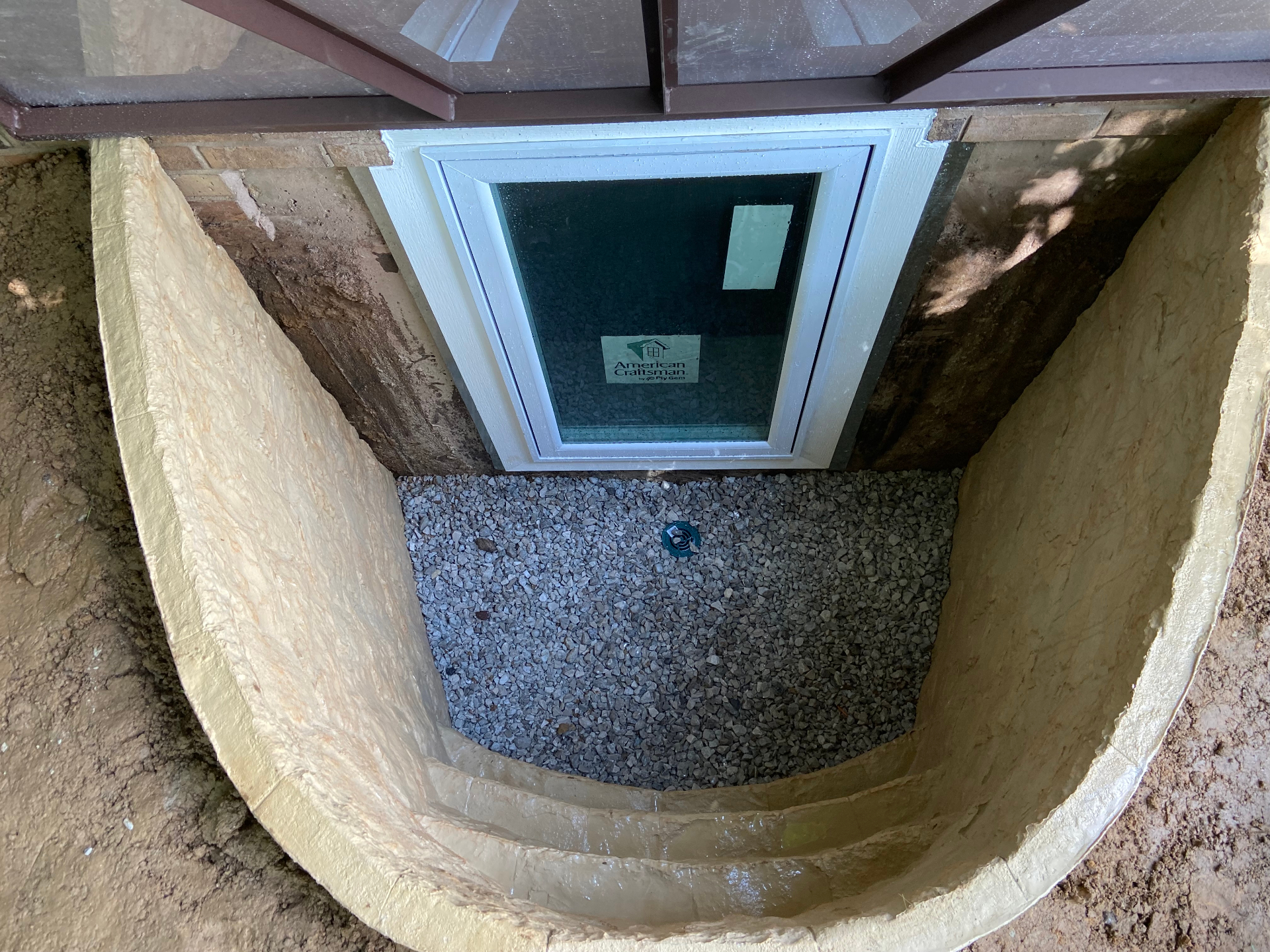 Egress window install in Glen Carbon, IL
